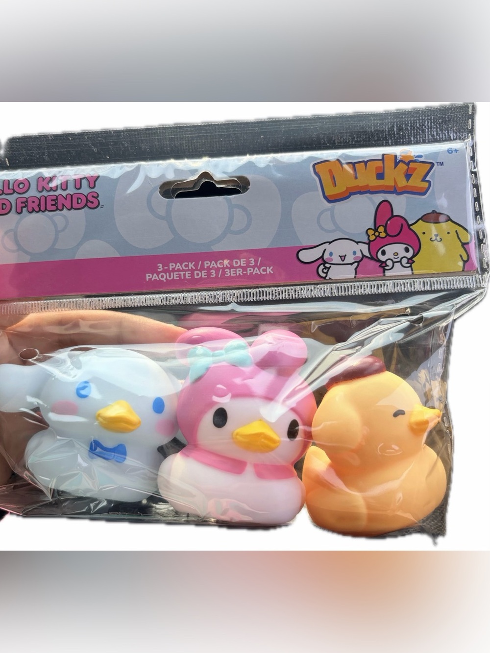 Hello Kitty & Friends Duckz 3-Pack (My Melody, Cinnamoroll & Pompompurin)